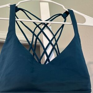 lululemon athletica Deep Blue Strappy Sports Bra